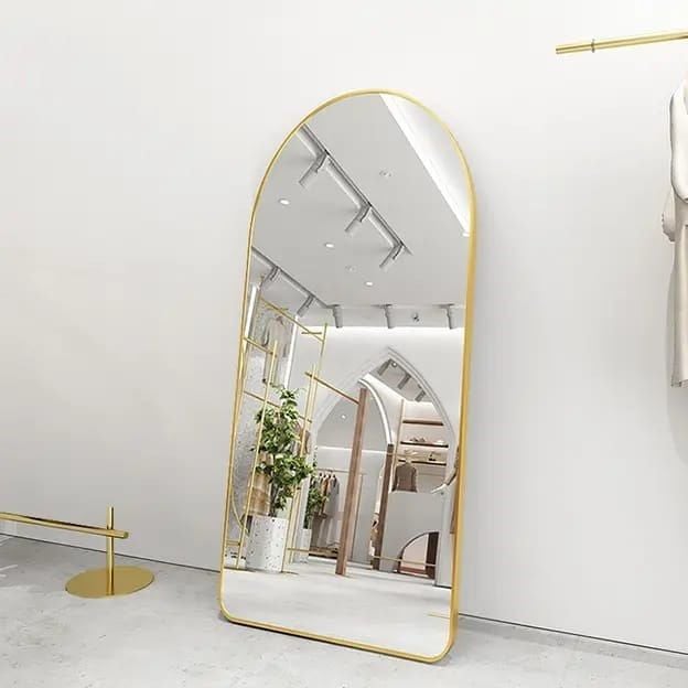 Boydan Şık Ayna Modeli Kaplamalı Pirinç Eskitme Kaplama