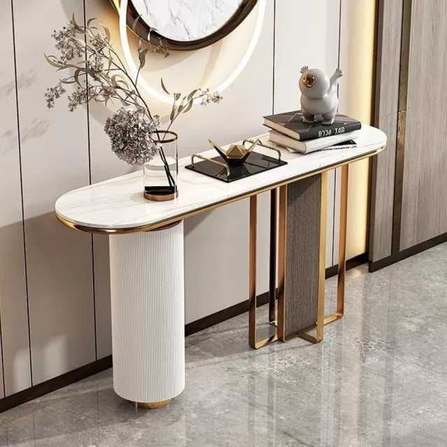 Modern Dresuar Modeli Gold Kaplama Mobilyalı