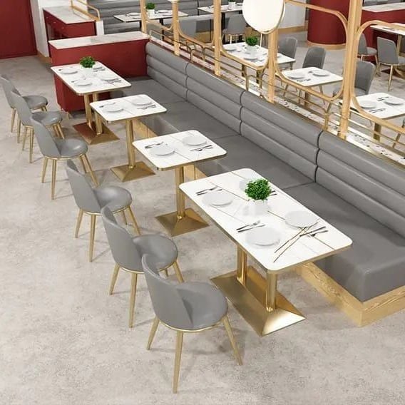 Cafe & Restaurant Masa Ayak Modeli Gold Kaplamalı