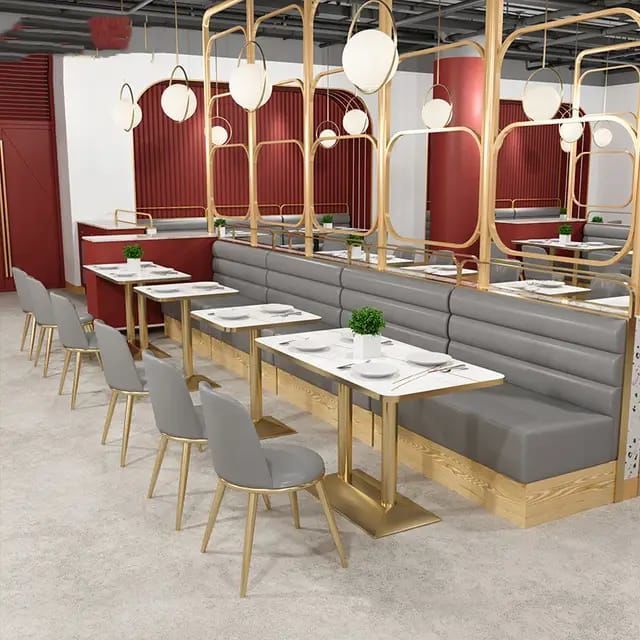 Cafe & Restaurant Masa Ayak Modeli Gold Kaplamalı